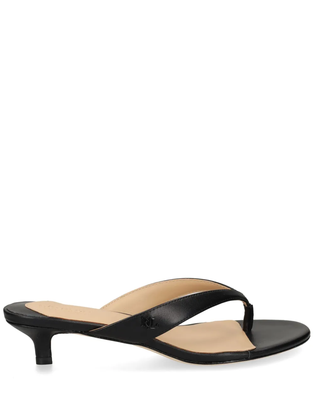 Lauren Ralph Lauren 35mm thong-style sandals - Nero