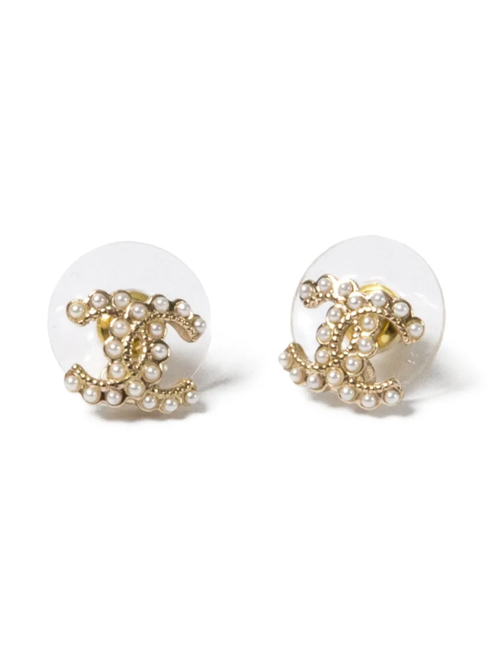 CHANEL Pre-Owned 2000s CC-logo earrings - Oro
