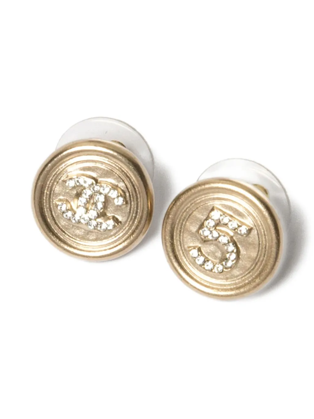 CHANEL Pre-Owned 2000s CC-logo earrings - Oro