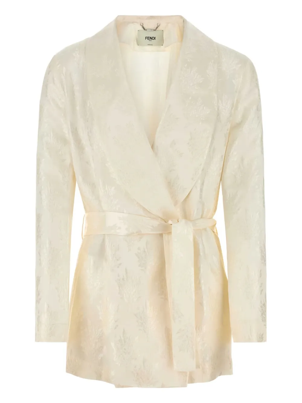 FENDI silk wrap jacket - Bianco