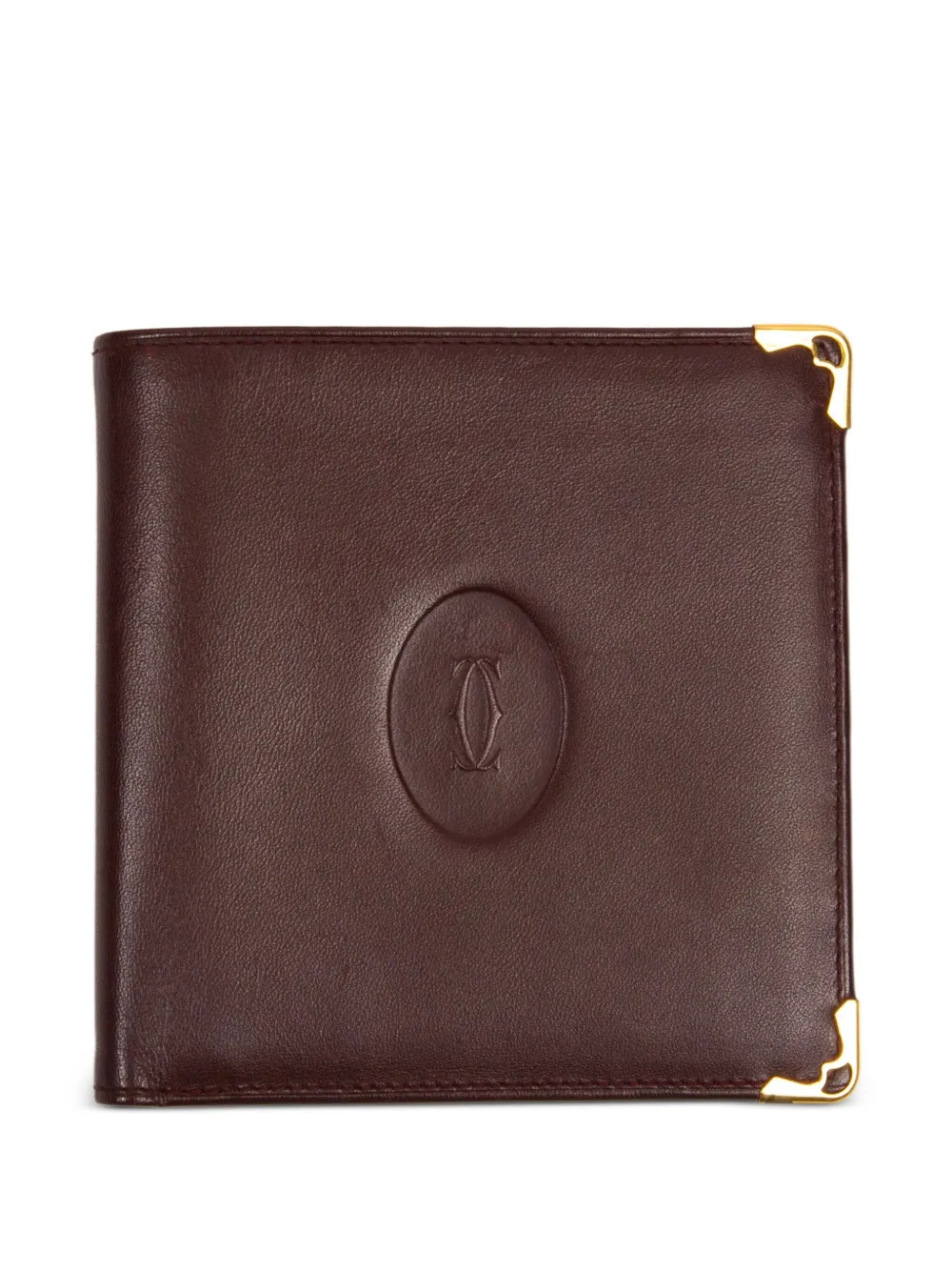 Cartier 1990s leather wallet - Rosso