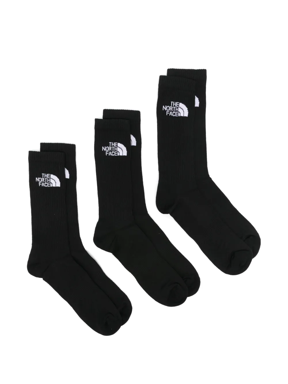 The North Face intarsia-logo socks (pack of three) - Nero