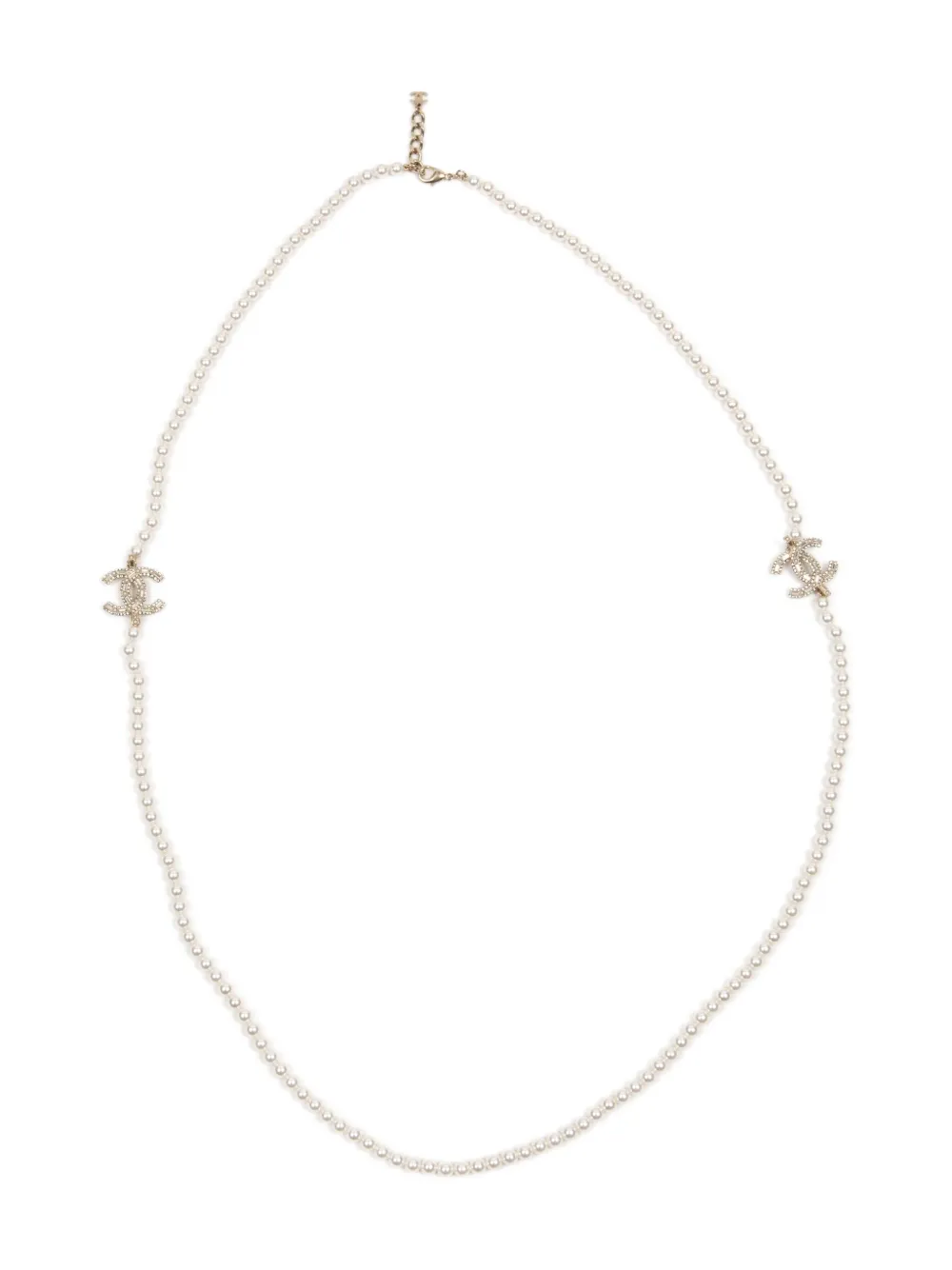 CHANEL Pre-Owned 2020s CC-logo necklace - Oro