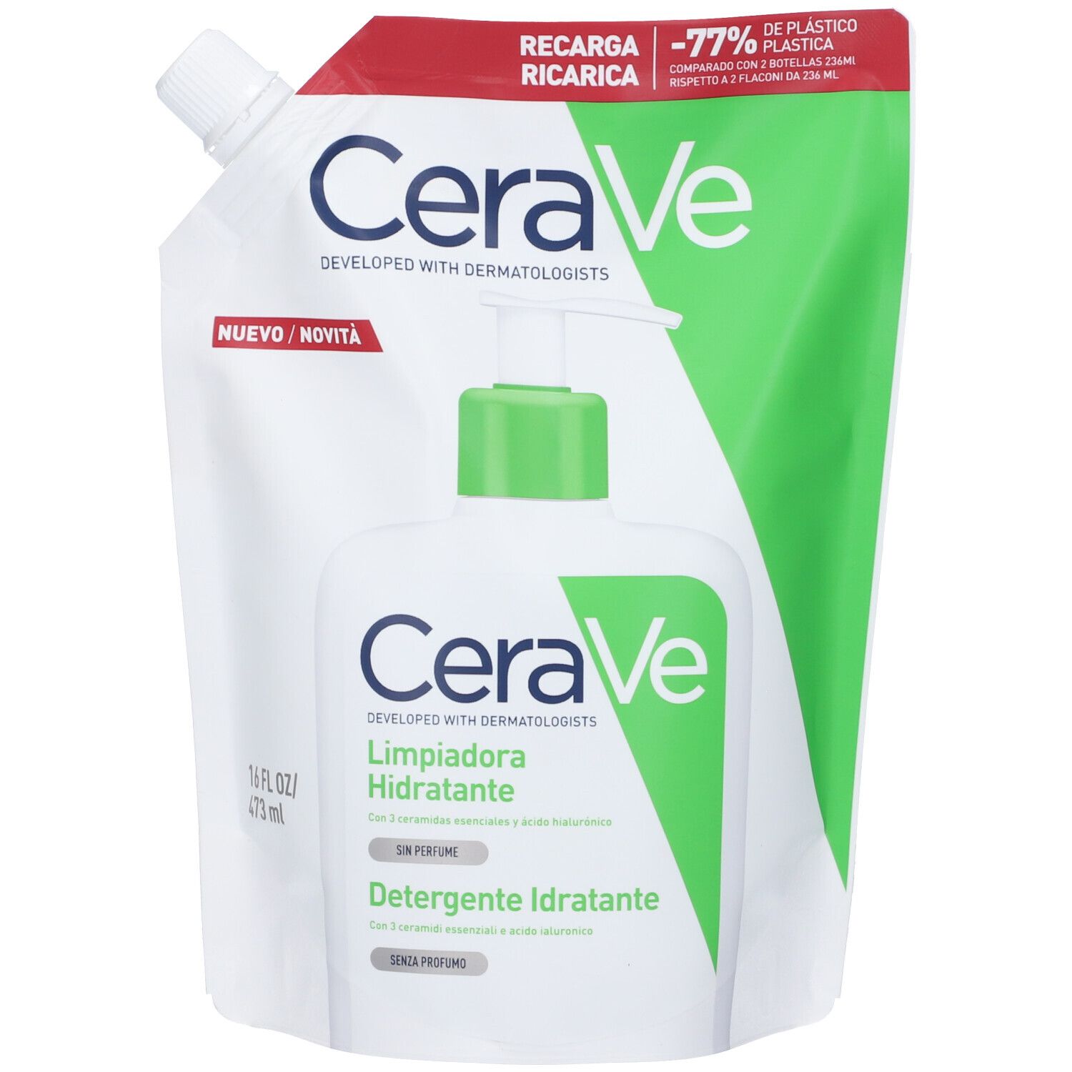 CeraVe Detergente Idratante Formato Ricarica 473 ml