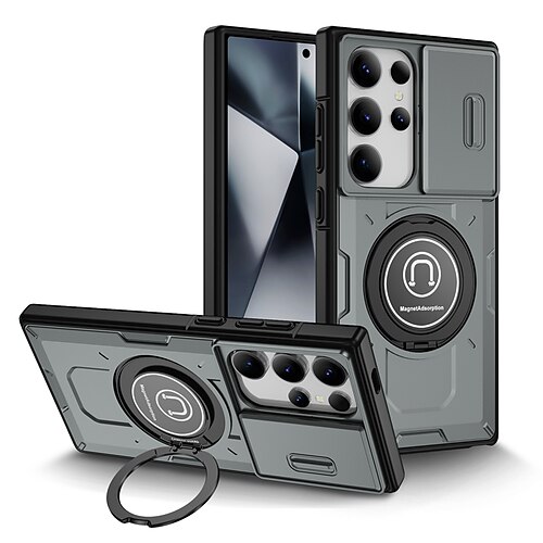 telefono Custodia Per Samsung Galaxy S24 Ultra Plus S23 Ultra Plus S22 Plus Ultra S25 S25 più S25 Ultra Copertura Posteriore con Supporto Resistente a