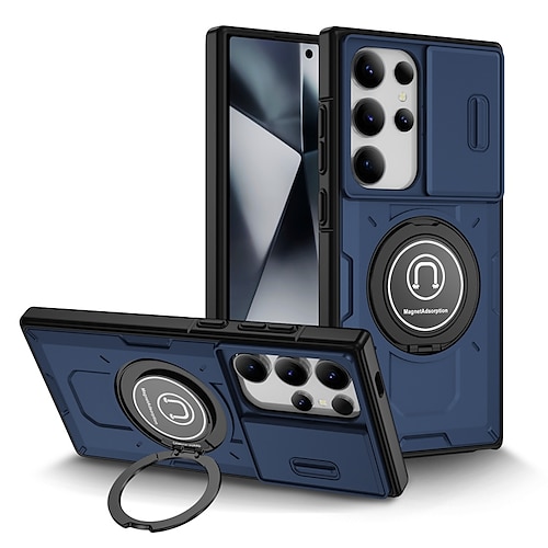 telefono Custodia Per Samsung Galaxy S24 Ultra Plus S23 Ultra Plus S22 Plus Ultra S25 S25 più S25 Ultra Copertura Posteriore con Supporto Resistente a
