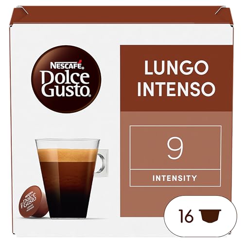 Nescafé Dolce Gusto Lungo Intenso Caffè, 16 Capsule Compatibili Nescafé Dolce Gusto