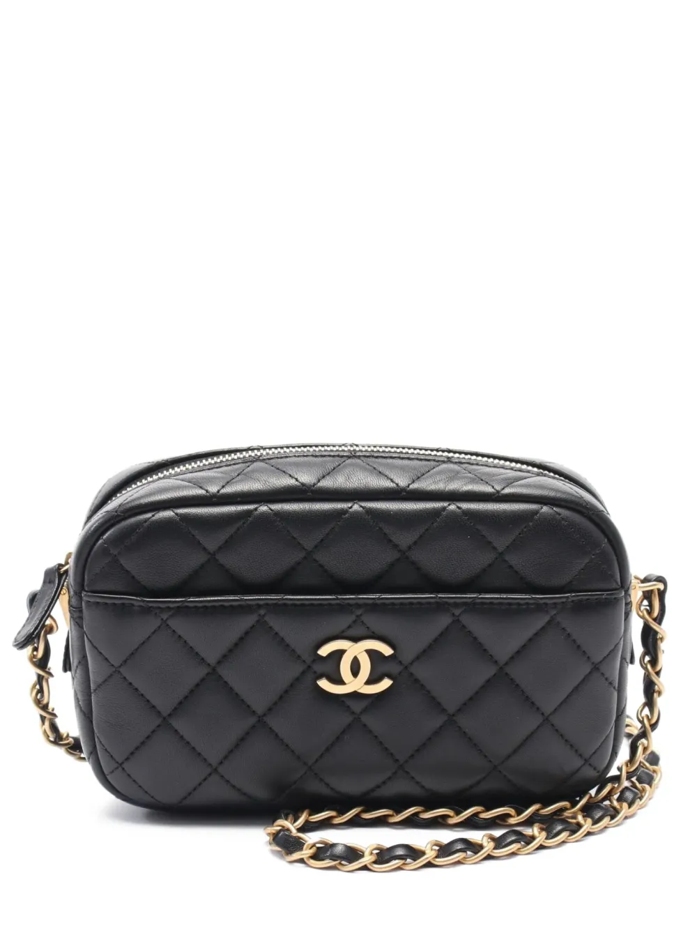 CHANEL Pre-Owned 2019 lambskin camera bag - Nero