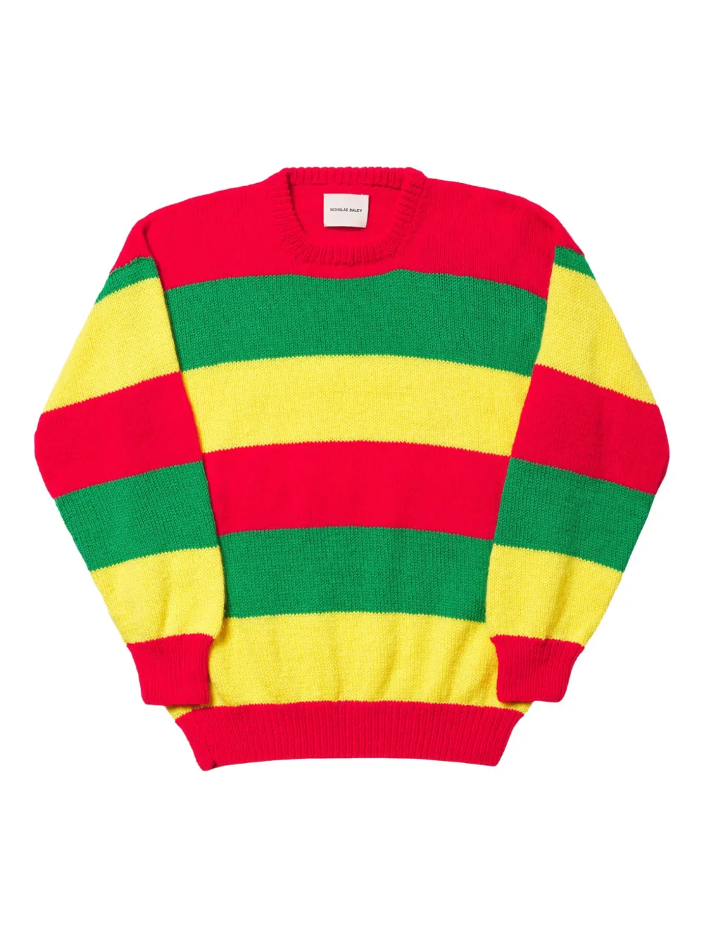Nicholas Daley striped sweatshirt - Rosso