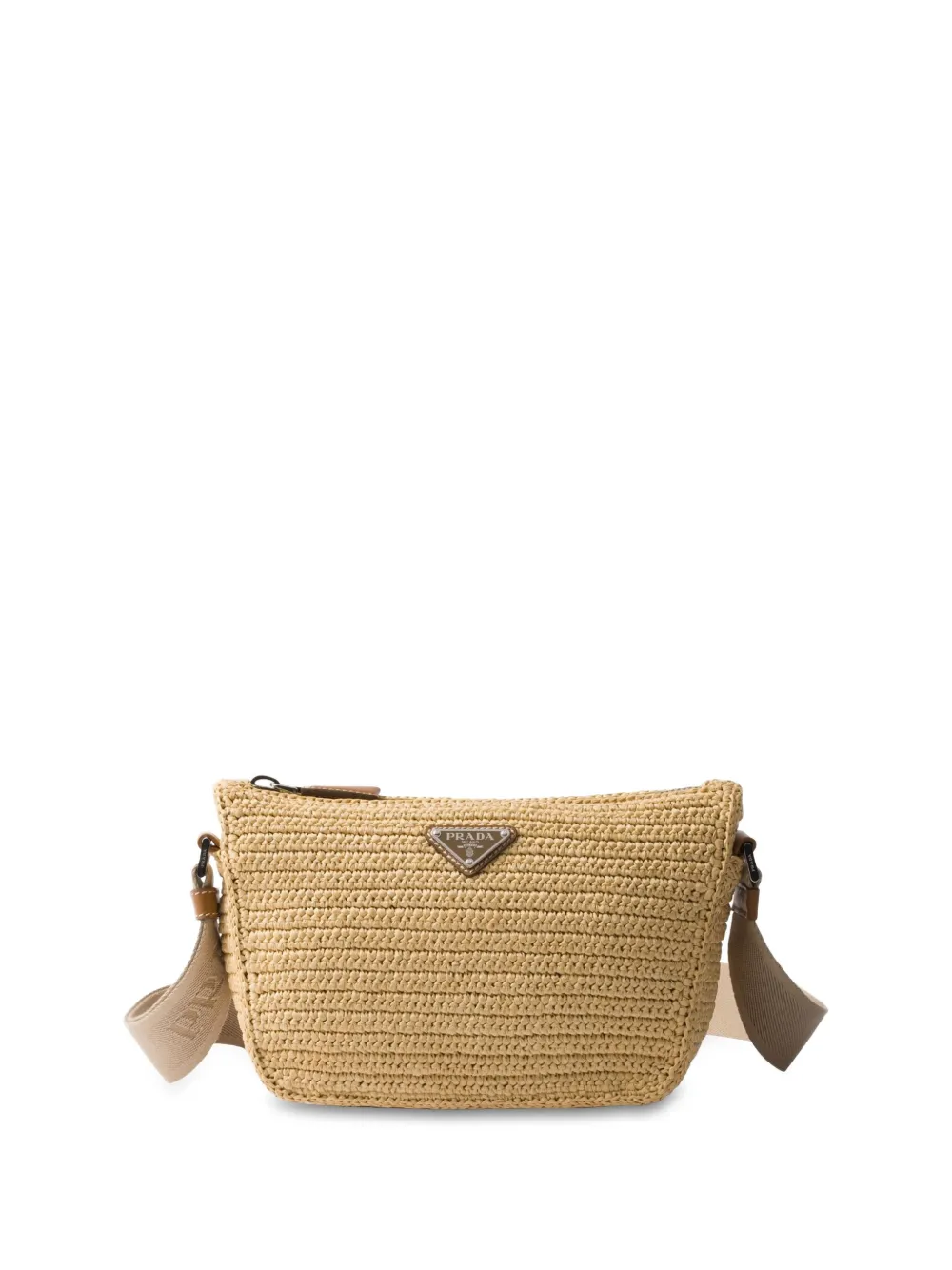 Prada woven crossbody bag - Toni neutri