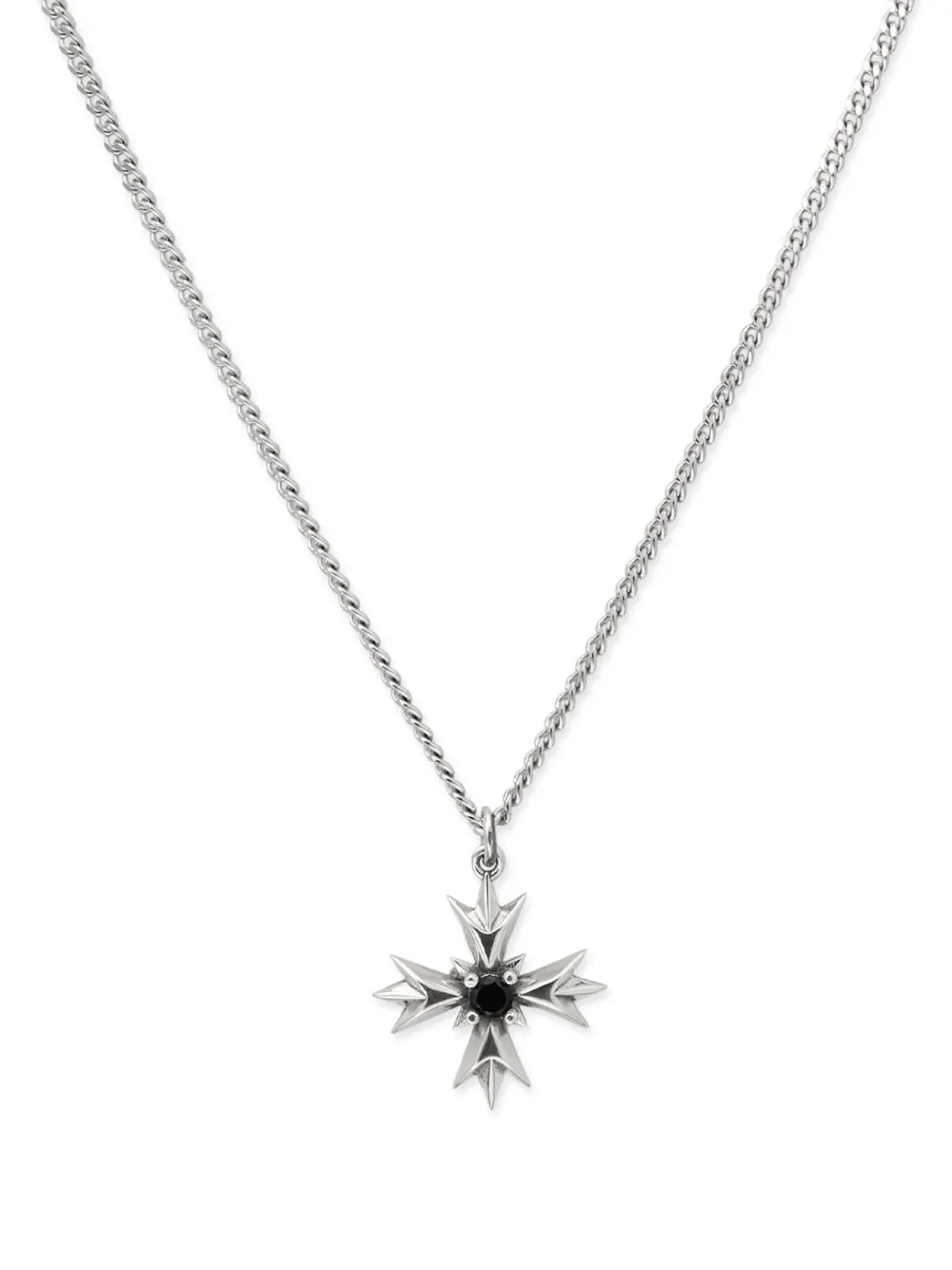 Emanuele Bicocchi Crest Crystal necklace - Argento