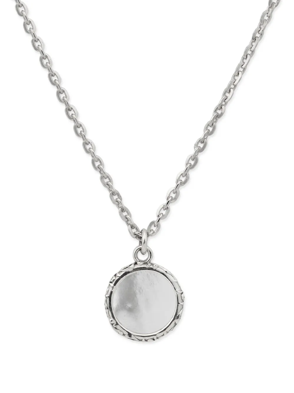 Emanuele Bicocchi Flourish Mother of Pearl amulet necklace - Argento