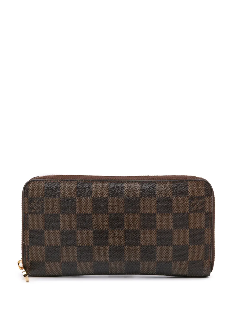 Louis Vuitton Pre-Owned 2008 Damier Ebene Zippy Wallet long wallets - Marrone