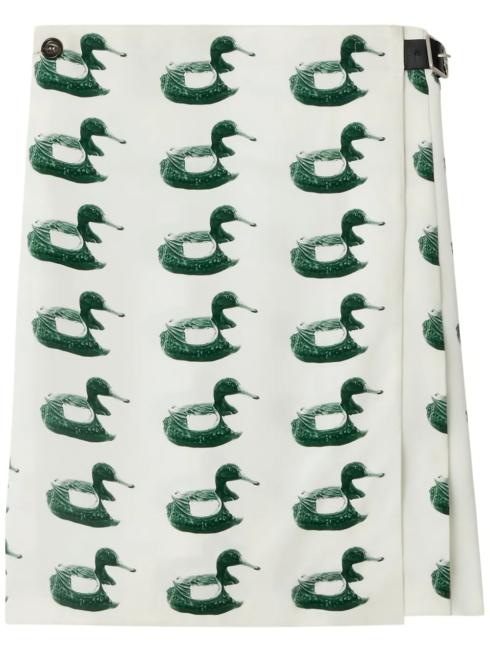 Burberry Kilt con fibbia - Bianco