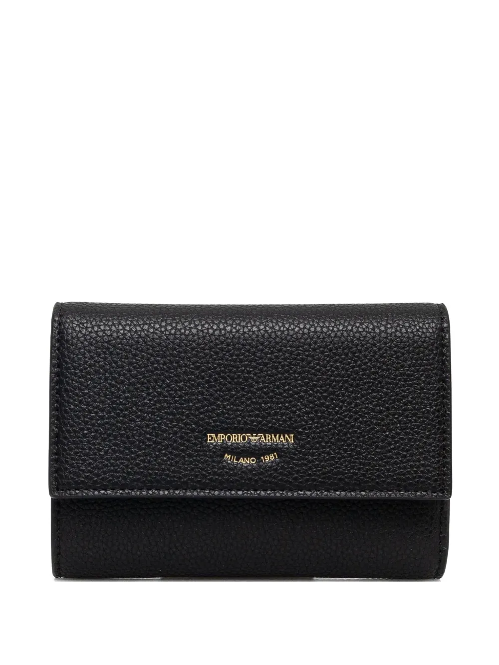 Emporio Armani logo-stamp wallet - Nero