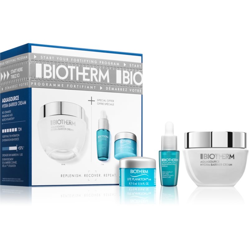 Biotherm Aquasource Hydra Barrier Cream Confezione Regalo Da Donna
