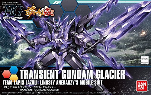 Bandai Hobby Build Fighters Transient Gundam Glacier Hg 1/144 Model Kit