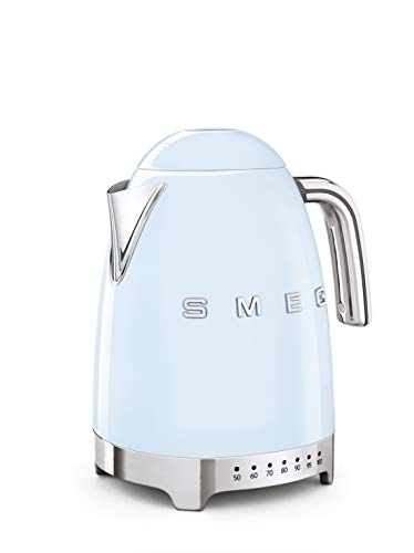 Smeg Bollitore Elettrico Klf04Pbeu, 7 Cups, Blu Pastello