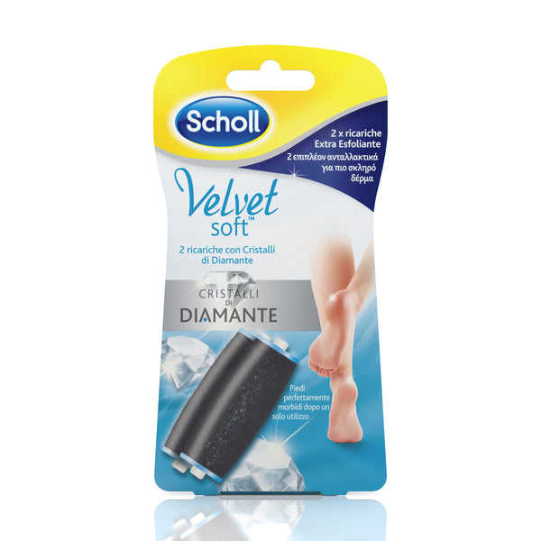 Scholl Velvet Soft 2 Ricariche Extra Esfoliante Per Roll