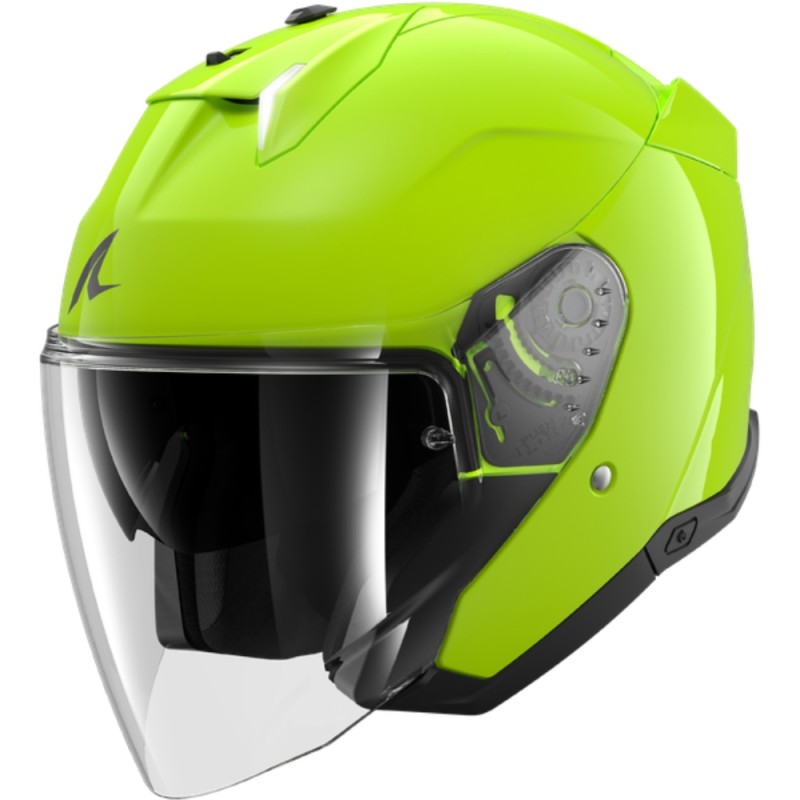 Casco Jet Shark Skwal i3 Jet Blank Toxic Verde Lucido XL