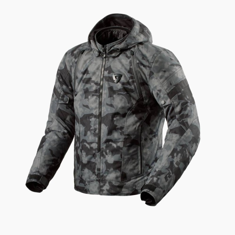 Giacca In Tessuto Revit Flare 3 H2O Camo Grigio Scuro XXL