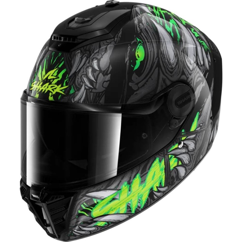 Casco Integrale Shark Spartan Rs Shaytan Nero Verde Antracite M