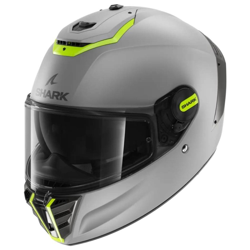 Casco Integrale Shark Spartan Rs Blank Sp Silver Giallo Opaco L