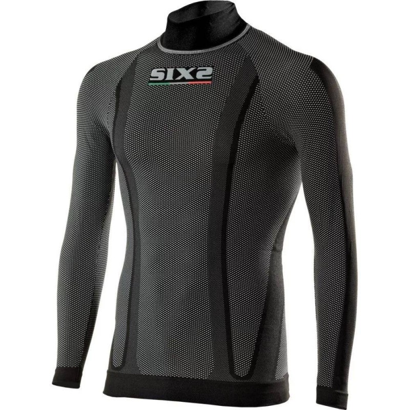 Maglia Lupetto Intima Tecnica Termica Bambino Sixs K-TS3 Nero Carbon 12 ANNI