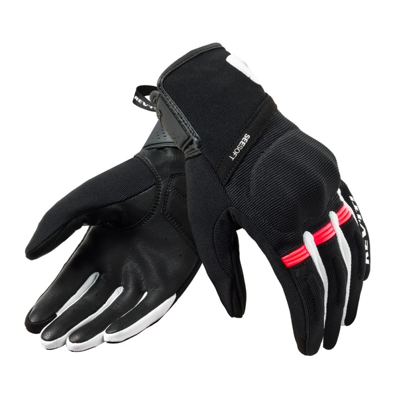 Guanti Donna in Tessuto Revit Mosca 2 Ladies Nero Rosa S