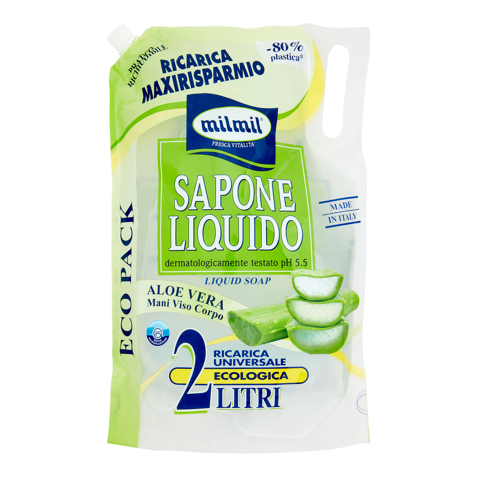 Sapone Liquido Aloe Vera Ricarica Universale Ecologica 200 ml