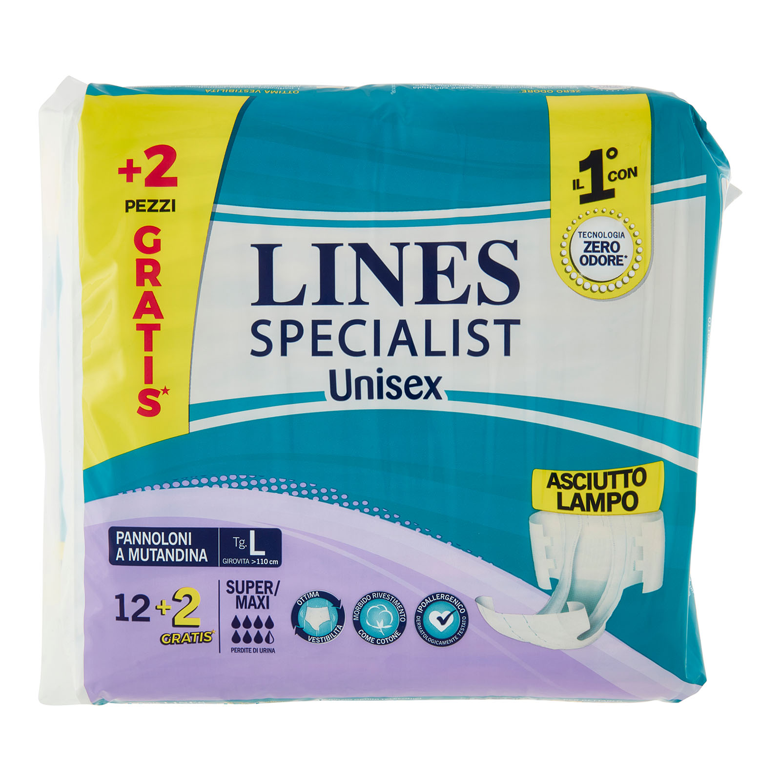 Specialist Unisex Pannoloni A Mutandina Tg. L Super Maxi 12+2 Pz