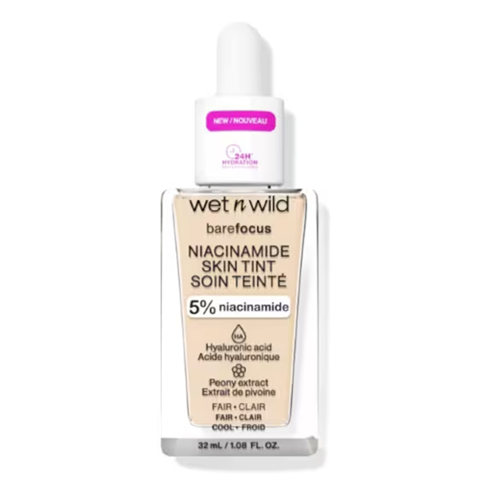 Bare Focus Niacinamide Skin Tint Niacinamide 6087e fair