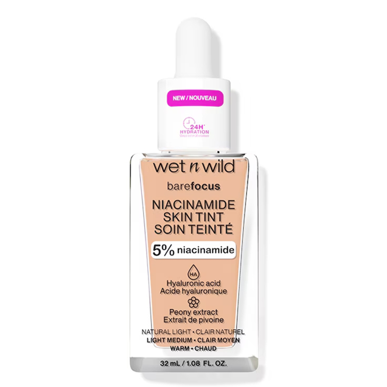 Bare Focus Niacinamide Skin Tint Niacinamide 6090e natural light