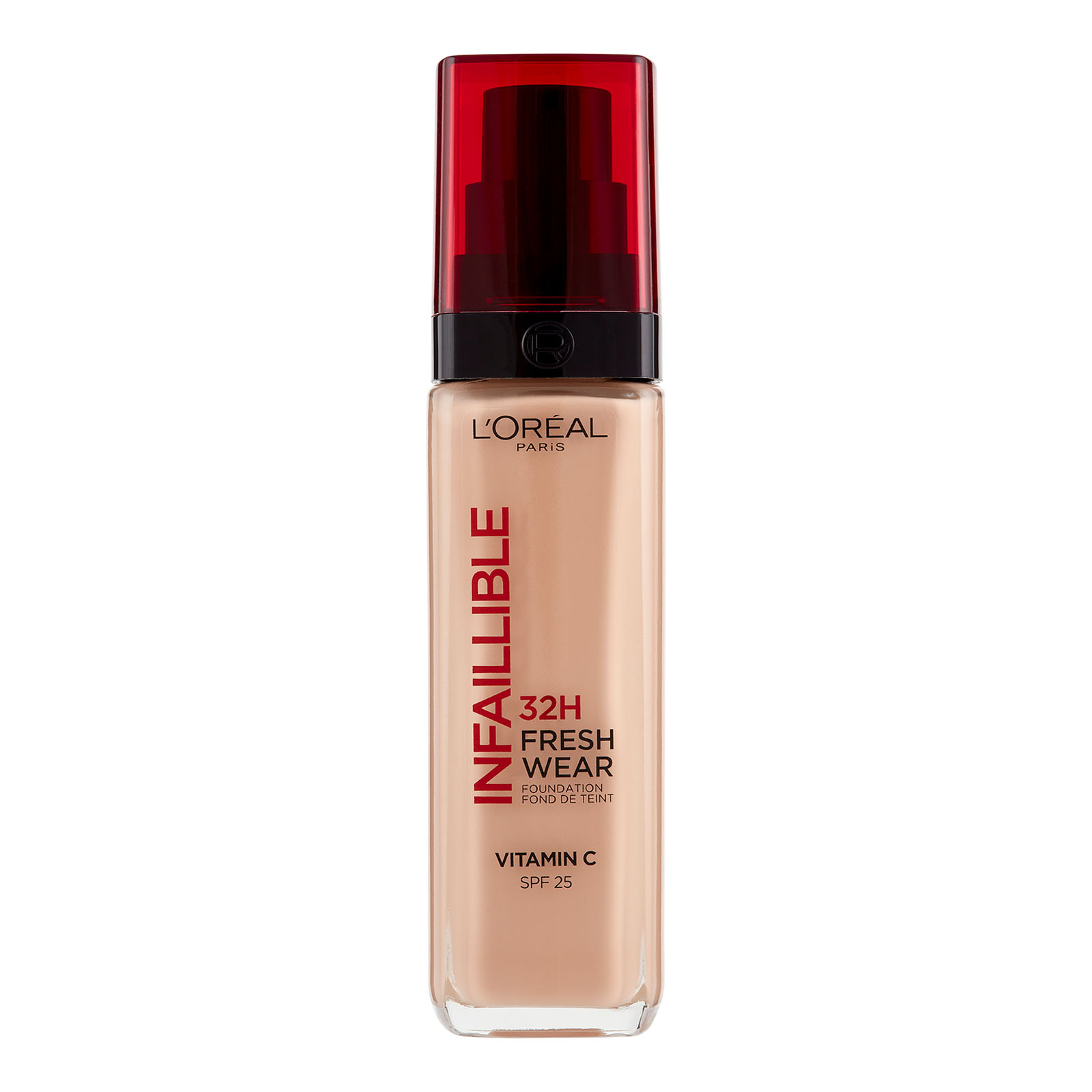 Infaillible 32h Fresh Wear, Fondotinta Liquido, Protezione Spf25, 30 Ml 110 vanilla rose