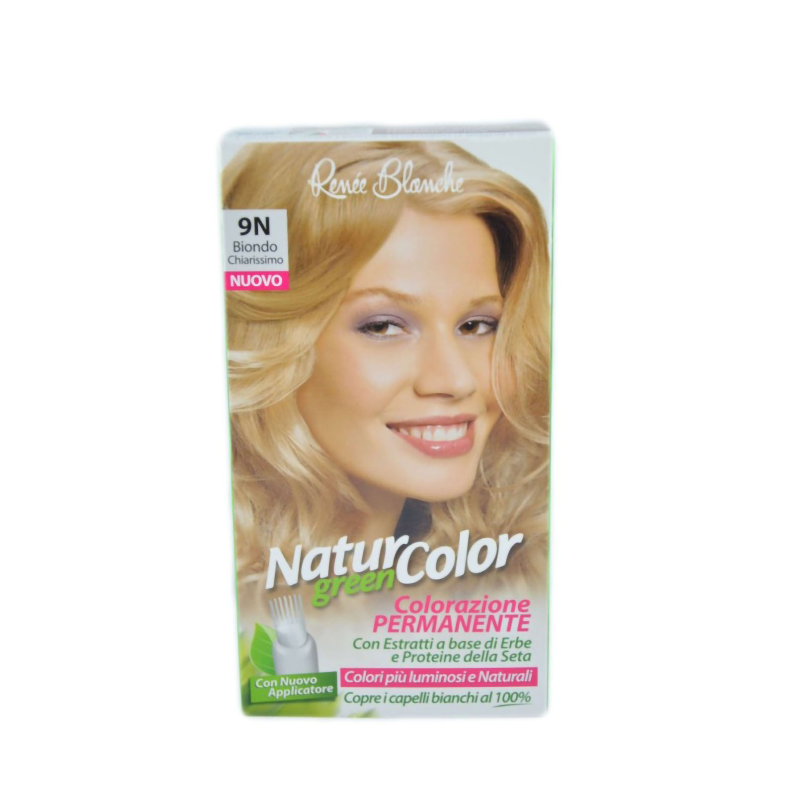 Tinta Per Capelli Colorazione Permanente Naturale Natur Color Green 9 N Biondo Chiarissimo