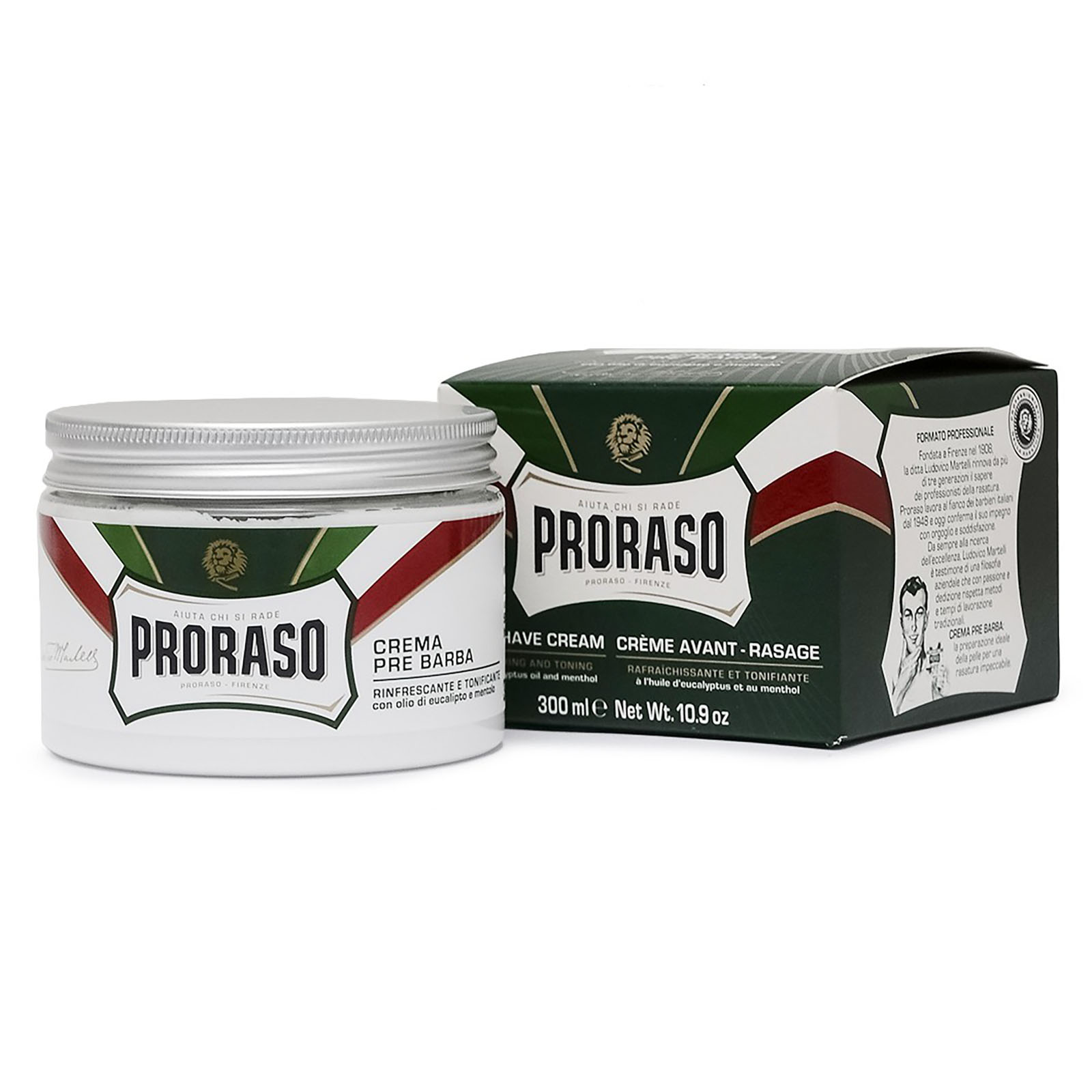 Pre Barba Rinfrescante Con Olio Di Eucalipto 300 ml