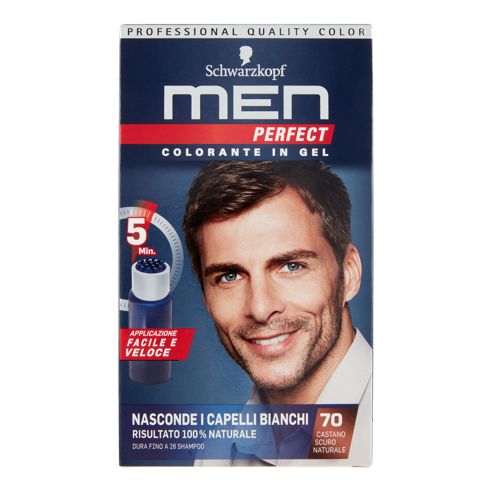 Men Perfect Colorante In Gel 70 Castano Scuro Naturale