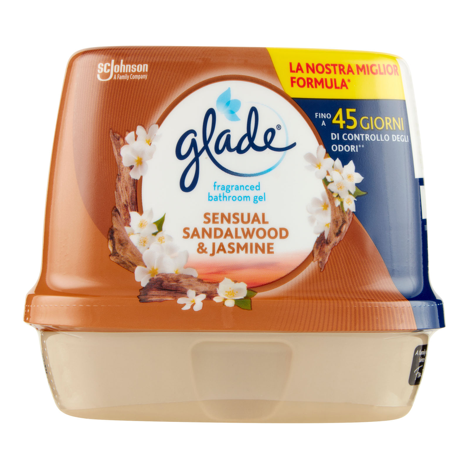 Gel Bagno, Profumatore Per Ambienti, Fragranza Sensual Sandalwood & Jasmine 180g