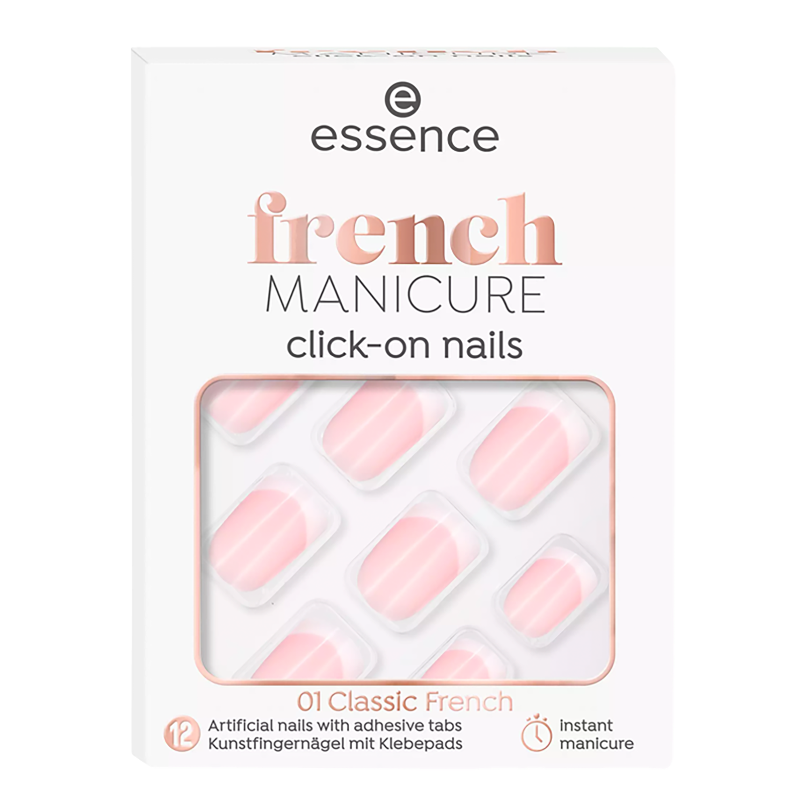 Unghie Finte Click-on French Manicure Unghia finta 01