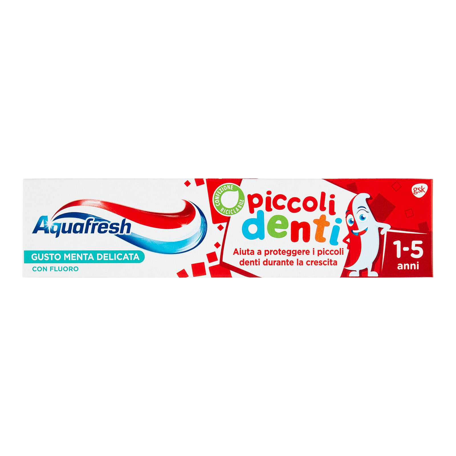 Dentifricio Piccoli Denti Per Bambini 1-5 Anni Con Fluoro Gusto Menta 50 ml