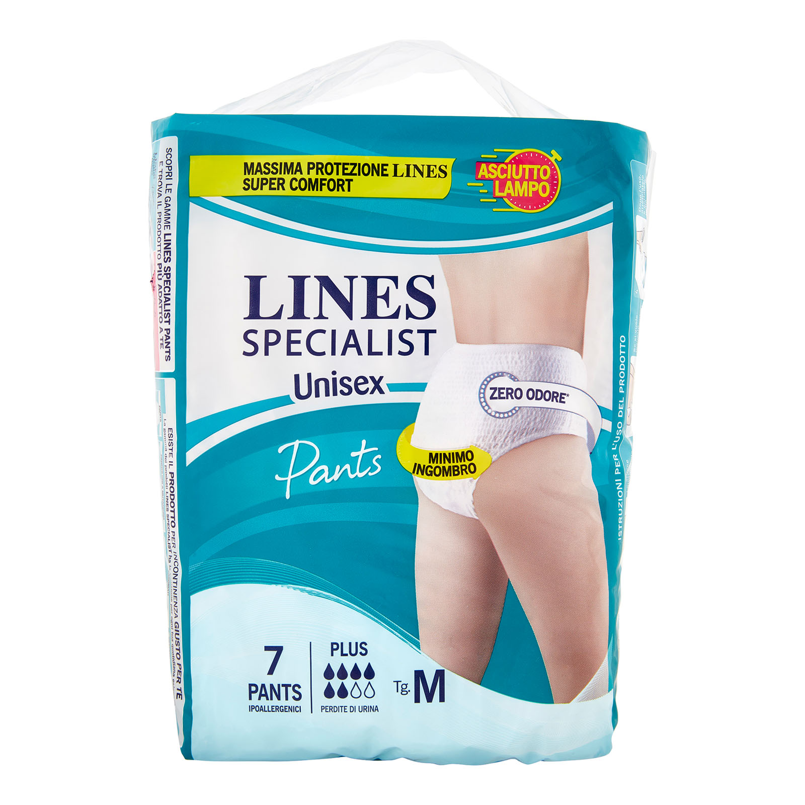 Specialist Unisex Plus Pants Ipoallergenici 7 Pz M