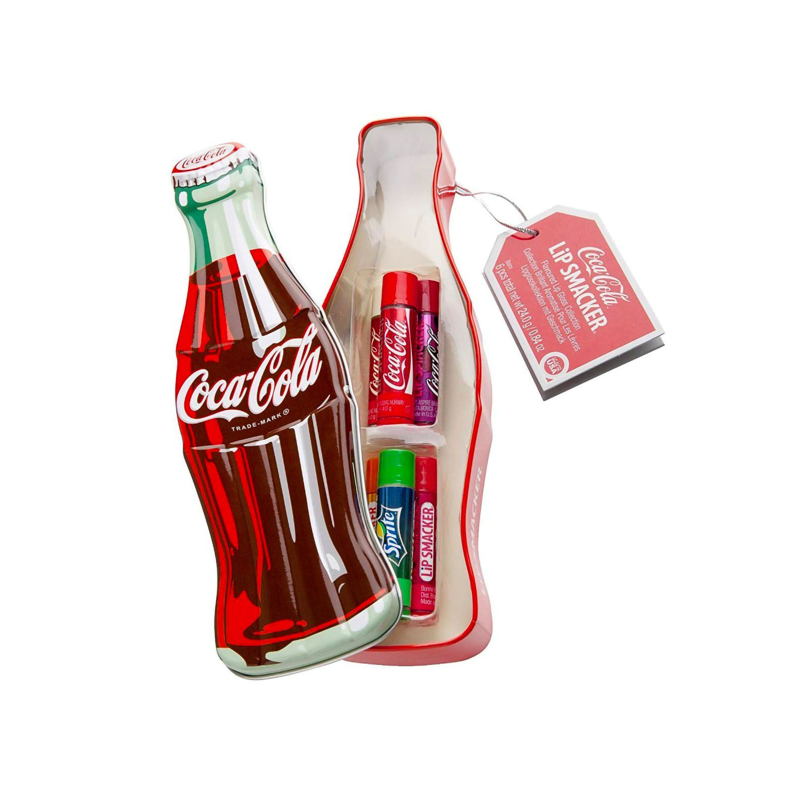 Set 6 Lucidalabbra Aromatizzati In Latta - Bottiglia Coca Cola