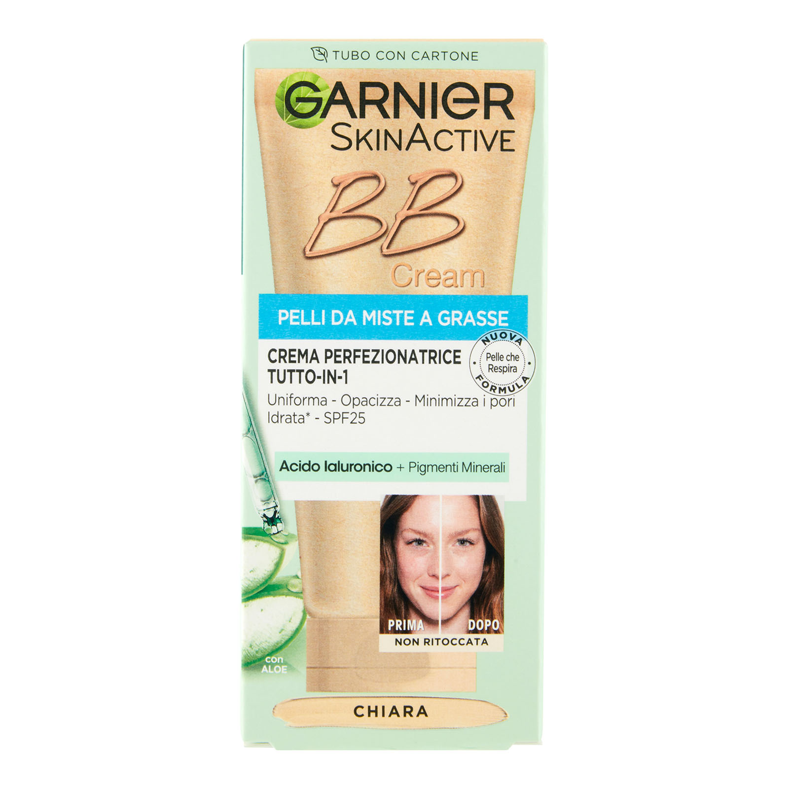 Bb Cream Oil Free, Con Acido Ialuronico, Tonalità Chiara 50 ml