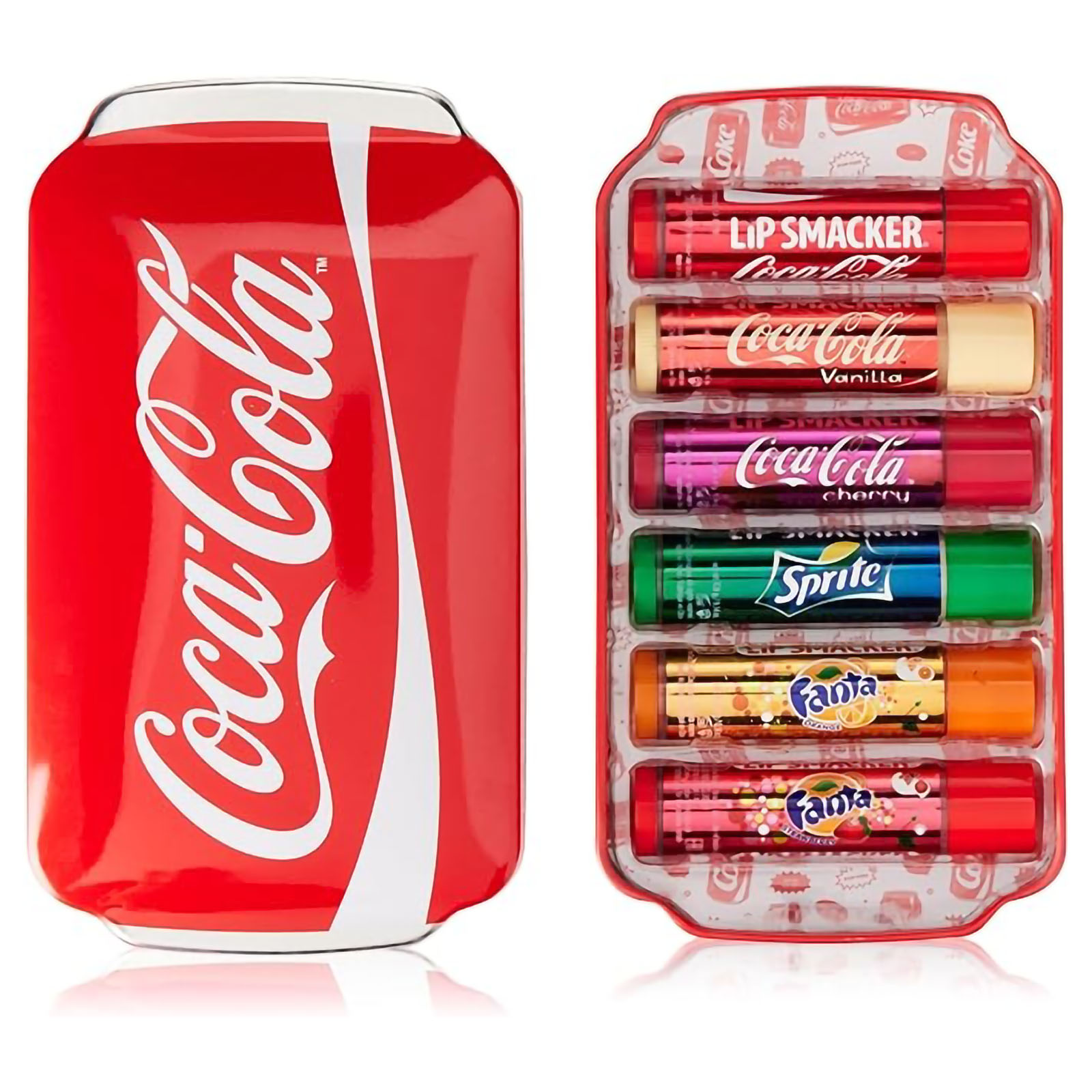Coca-cola Collection, Set Di 6 Burrocacao Assortiti Dai Gusti Autentici Coca-cola
