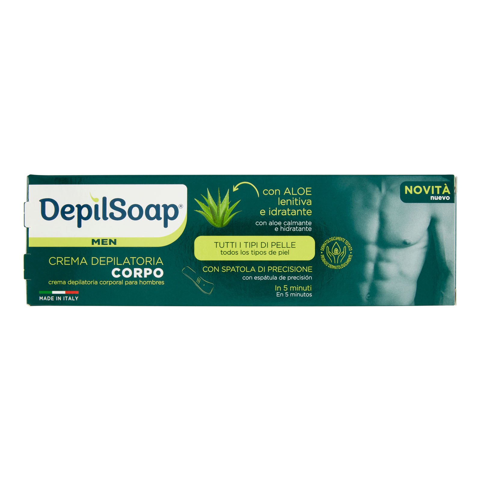 Crema Depilatoria Corpo Tutti I Tipi Di Pelle + Spatola Tubo 150 ml