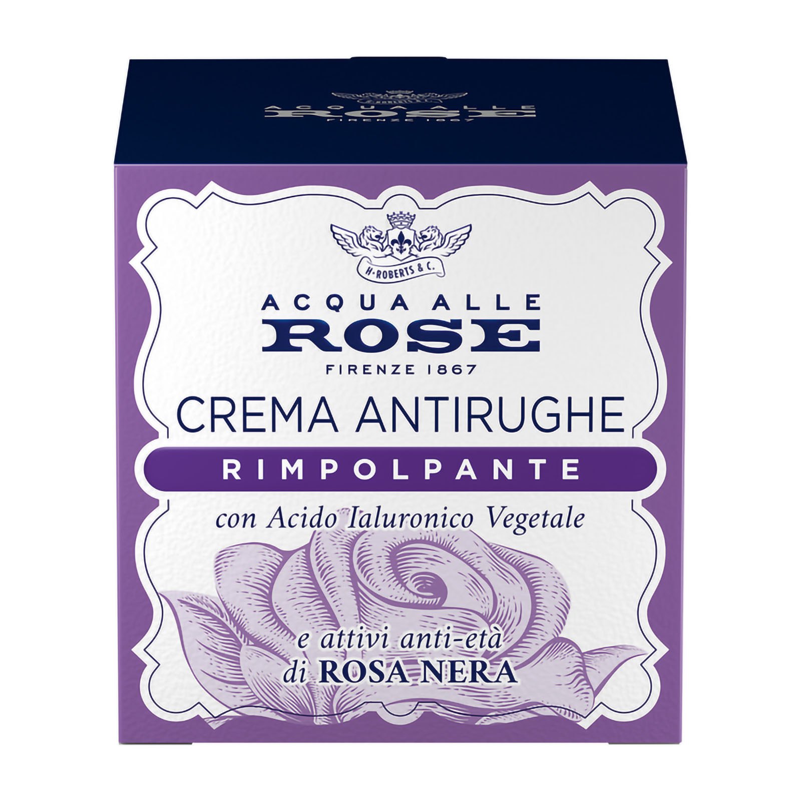 Crema Viso Anti-rughe Rimpolpante Con Acido Ialuronico Vegetale 50 ml