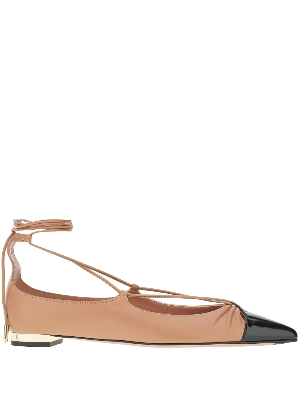 Aquazzura Gabi pointed-toe ballet flats - Toni neutri