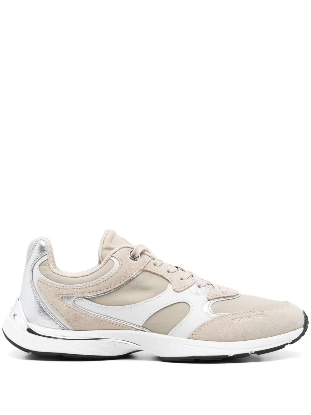Michael Michael Kors Riley Mixed-Media sneakers - Toni neutri