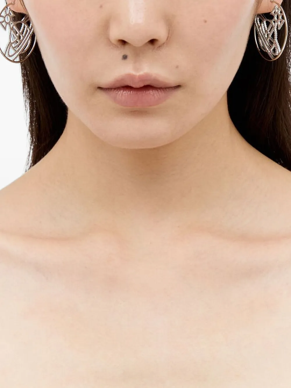 Vivienne Westwood Eloisa hoop earrings - Argento