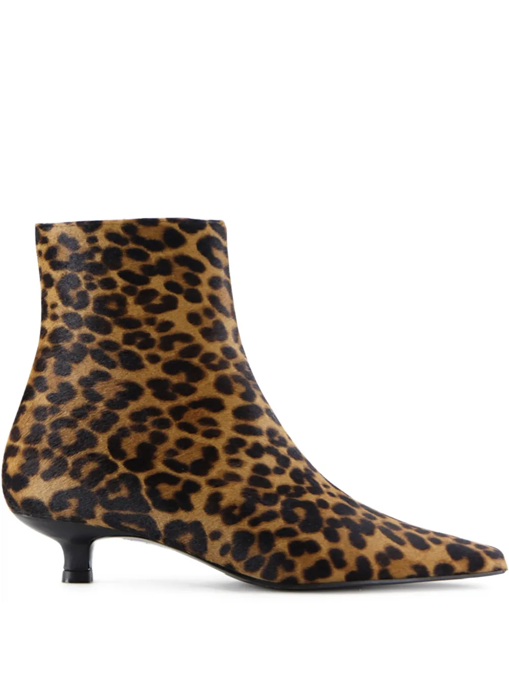 Notabene 35mm Elly leopard-print ankle boots - Marrone